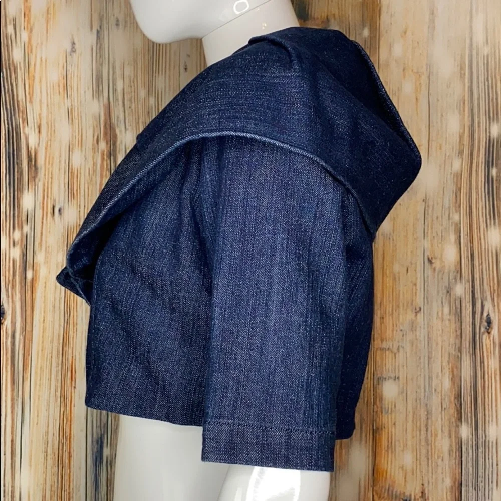 Boom Boom Jeans Dark Blue Cropped Jacket - Picture 4 of 7